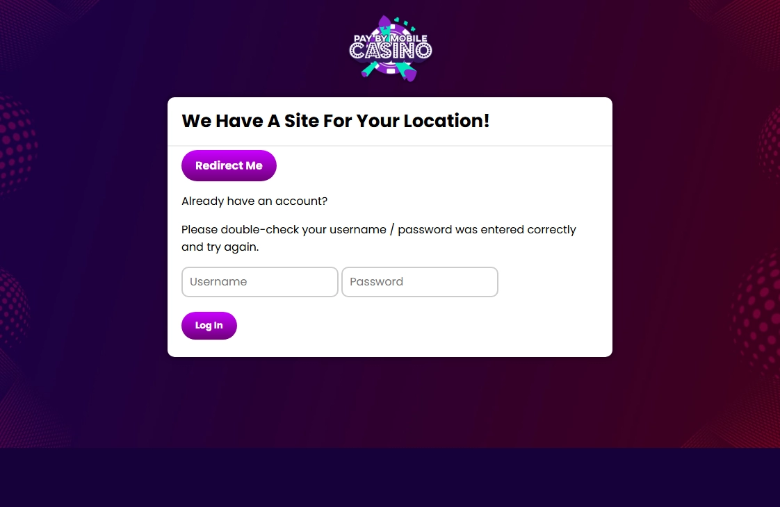 Pay By Mobile Casino